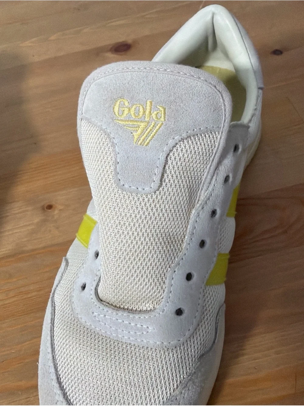 Gola Vancouver Mesh Sneakers Citron Yellow Lace Up Athletic Shoes Womens Size 7